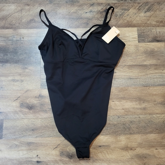 Popilush Women's Deep V Criss Cross Tummy Control Shapewear Bodysuit Size XXL - Picture 4 of 10